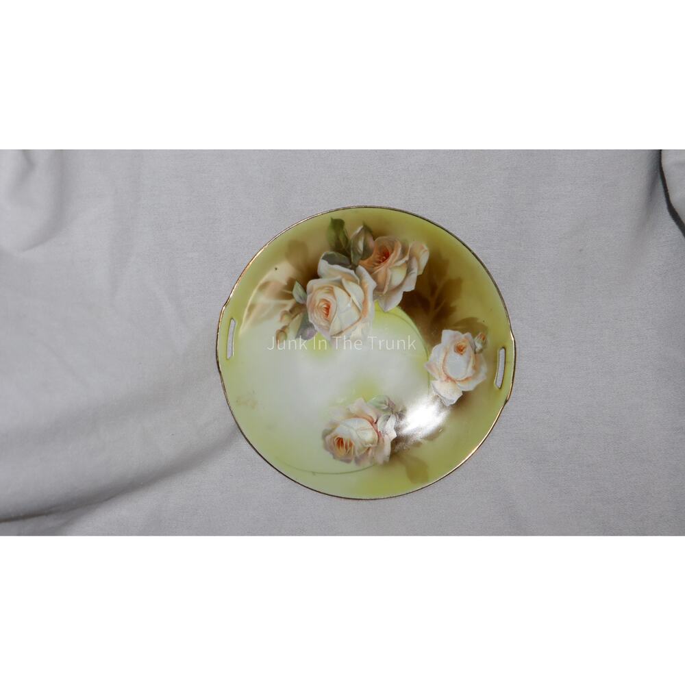 RS Germany Porcelain Cake Plate 9 1/2" Antique Party Holiday Wedding Decor